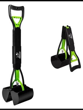NIB SZHLUX 28" Foldable Pooper Scooper Dog Waste Picker Blue Pet Cleanup Tool
